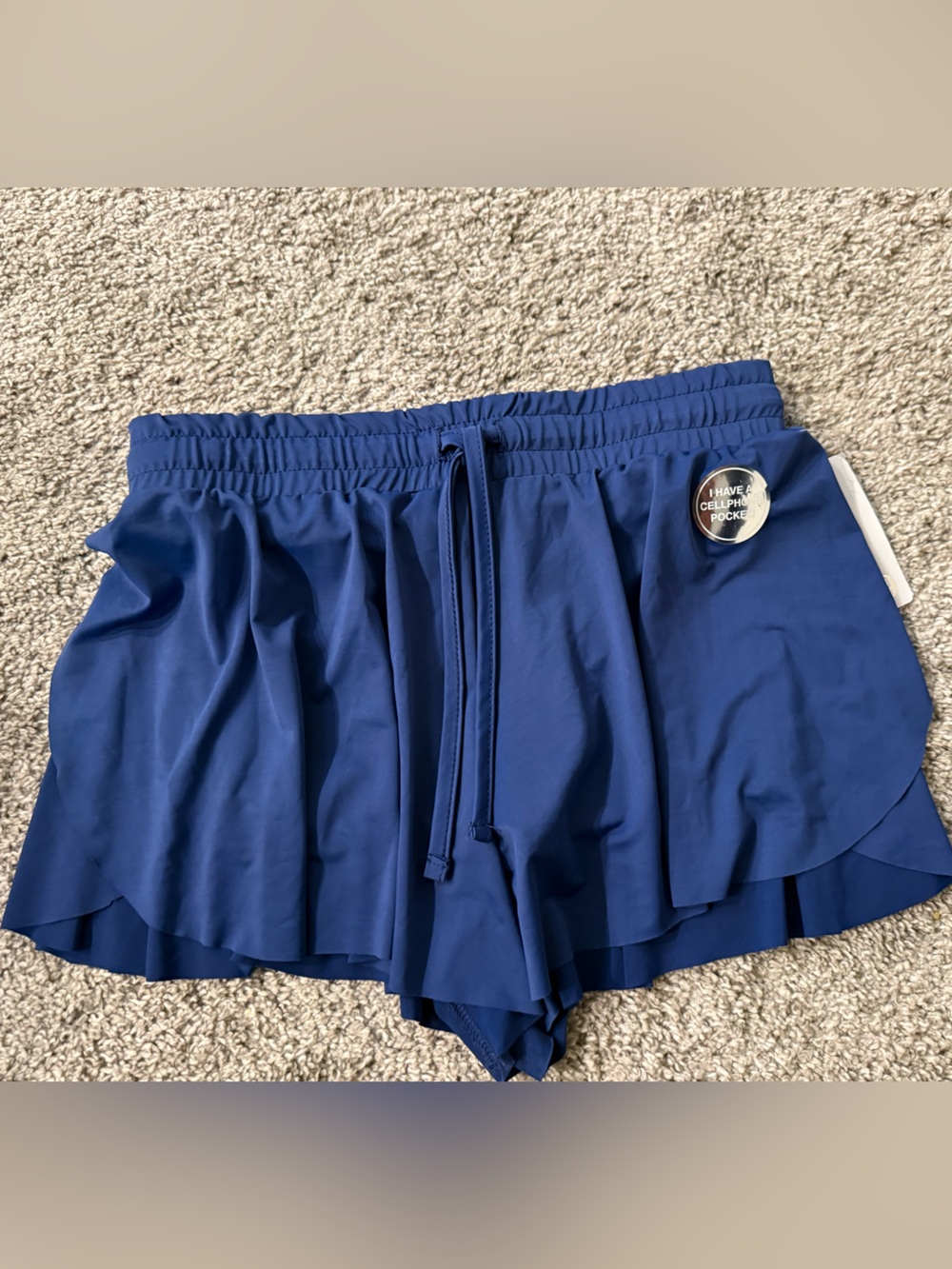 Bundle 3 for $10 Navy Blue Athletic Skort with Zip Pocket